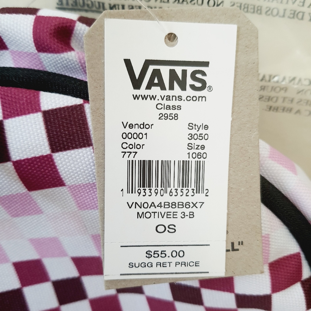 VANS MOTIVEE 3-B BACKPACK CHECKERBOARD - Picture 3 of 7